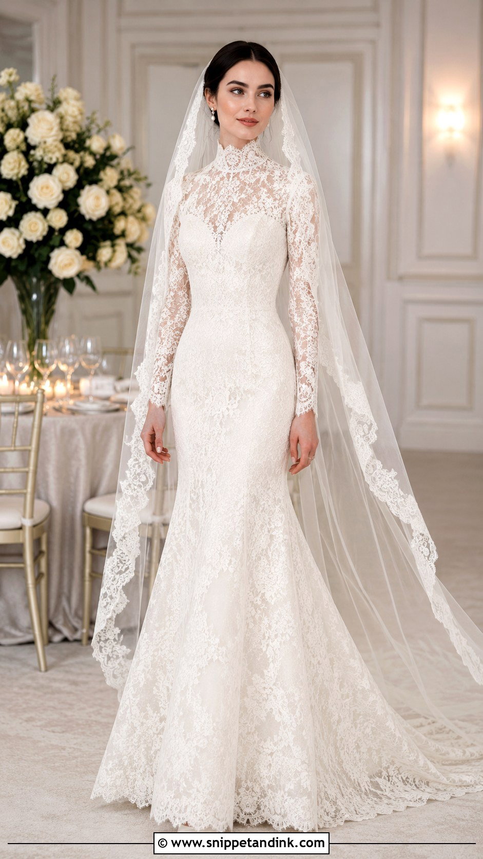 Lily Collins Fit And Flare Wedding Dress - Snippet and Ink - 30 Lily Collins Wedding Dress Ideas