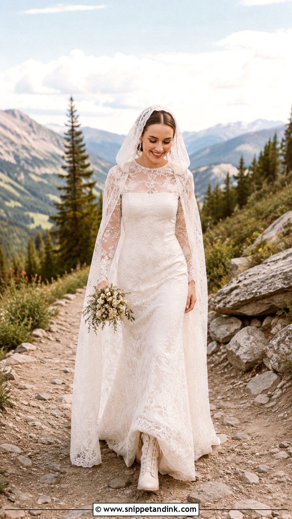 Lily Collins Mountain Wedding Dress - Snippet and Ink - 30 Lily Collins Wedding Dress Ideas