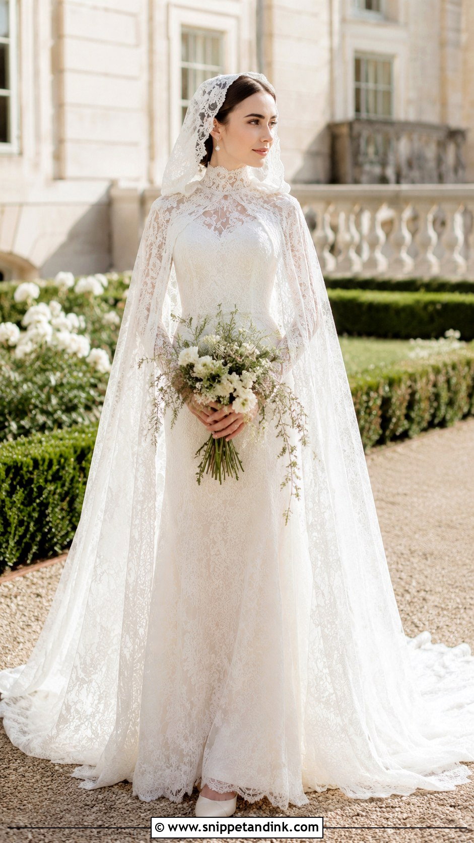 Lily Collins Romantic Wedding Dress - Snippet and Ink - 30 Lily Collins Wedding Dress Ideas