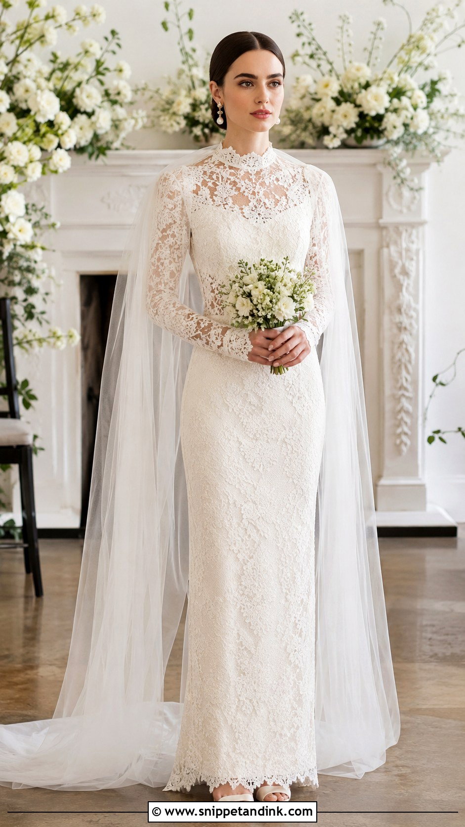 Lily Collins Sheath Wedding Dress - Snippet and Ink - 30 Lily Collins Wedding Dress Ideas