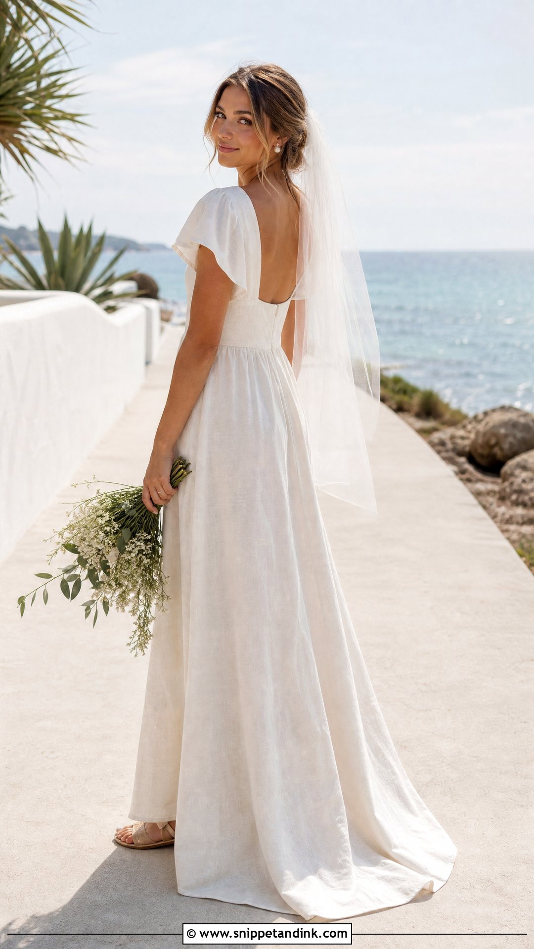 Linen Beach Wedding Dress - Snippet and Ink - 20 Sewing Wedding Dress Ideas