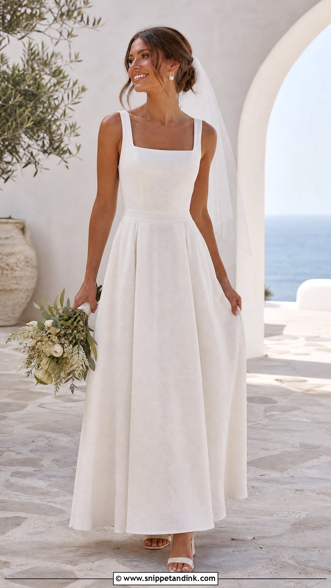 Linen Blend Summer Wedding Dress - Snippet and Ink - 20 Wedding Dress Material Fabrics Ideas