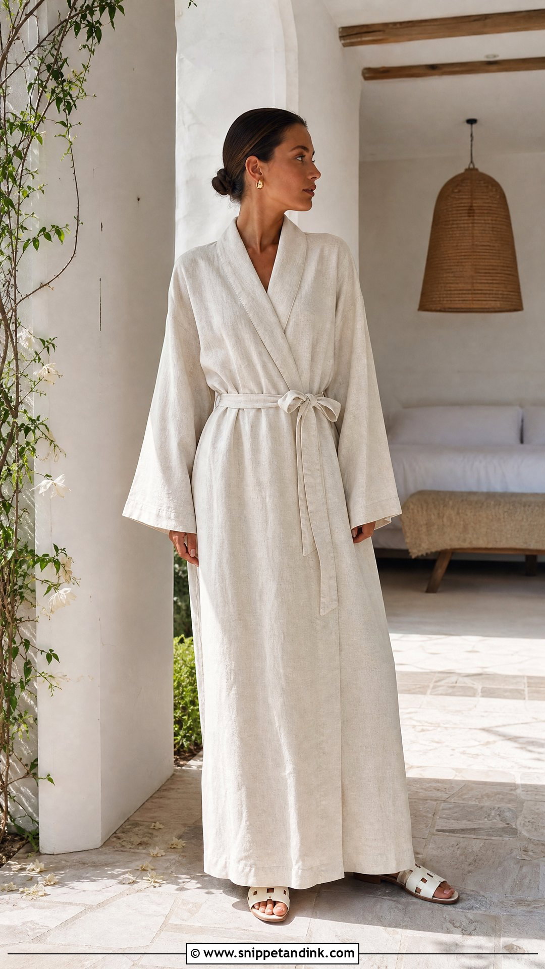 Linen Bridal Robe - Snippet and Ink - 25 Bridal Robes Getting Ready Ideas