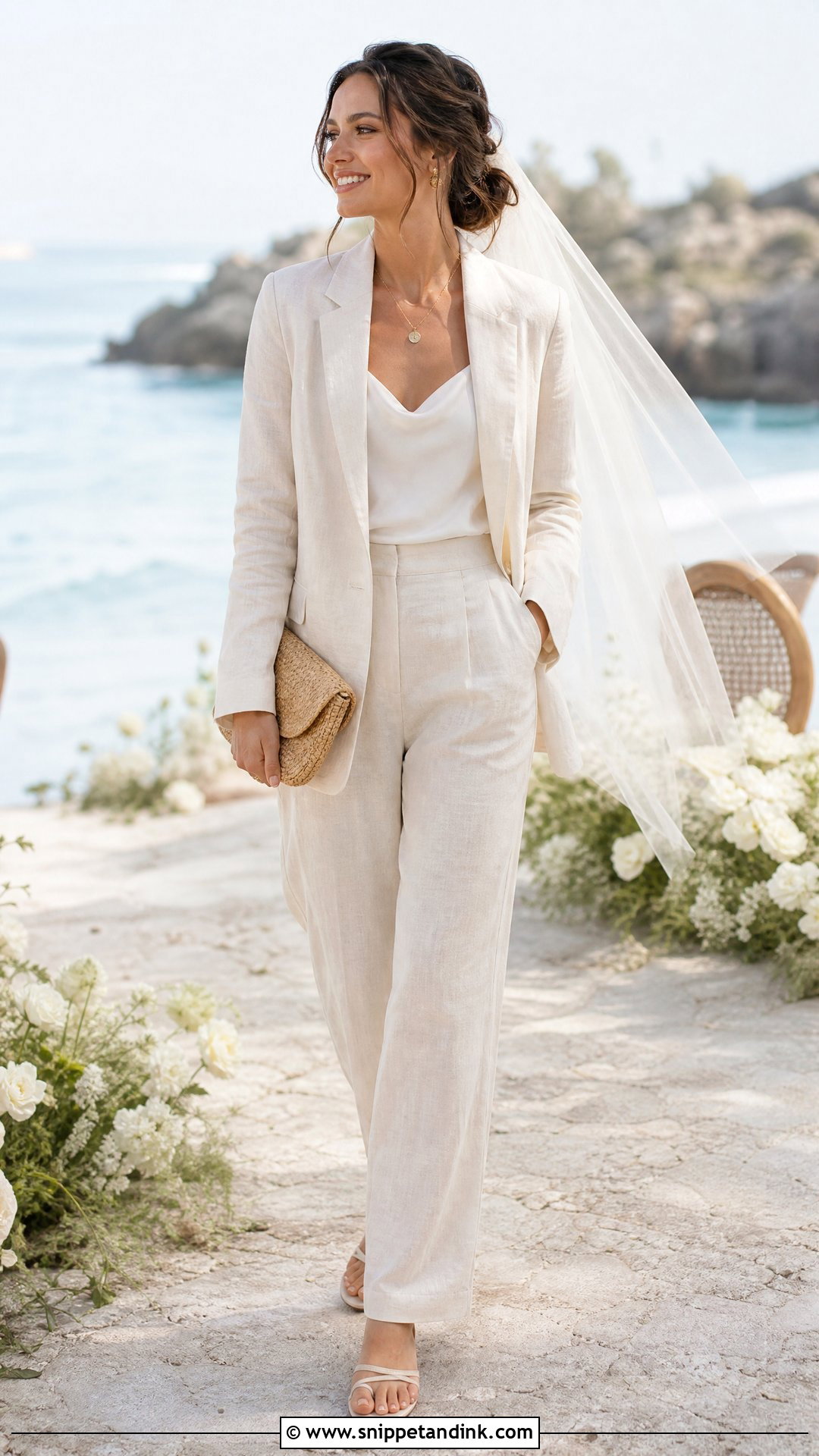 Linen Bridal Suit - Snippet and Ink - 20 Suits for Bride