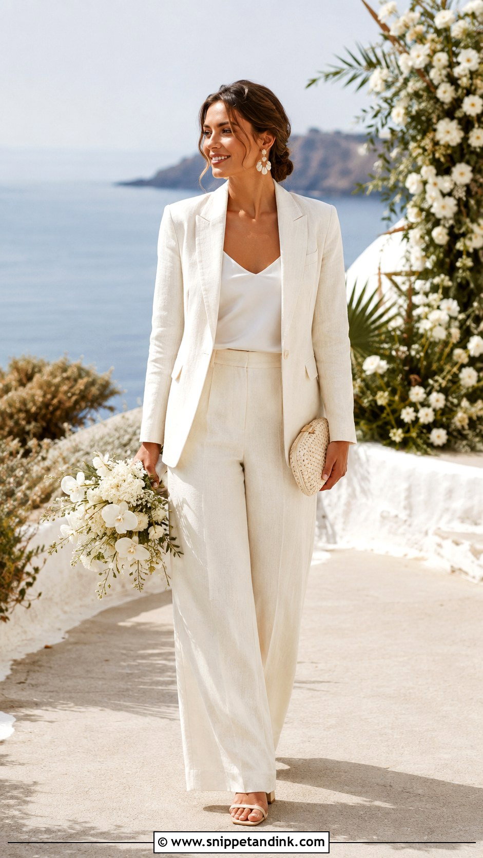 Linen Bridal Suit - Snippet and Ink - 20 Bride in Suit Ideas