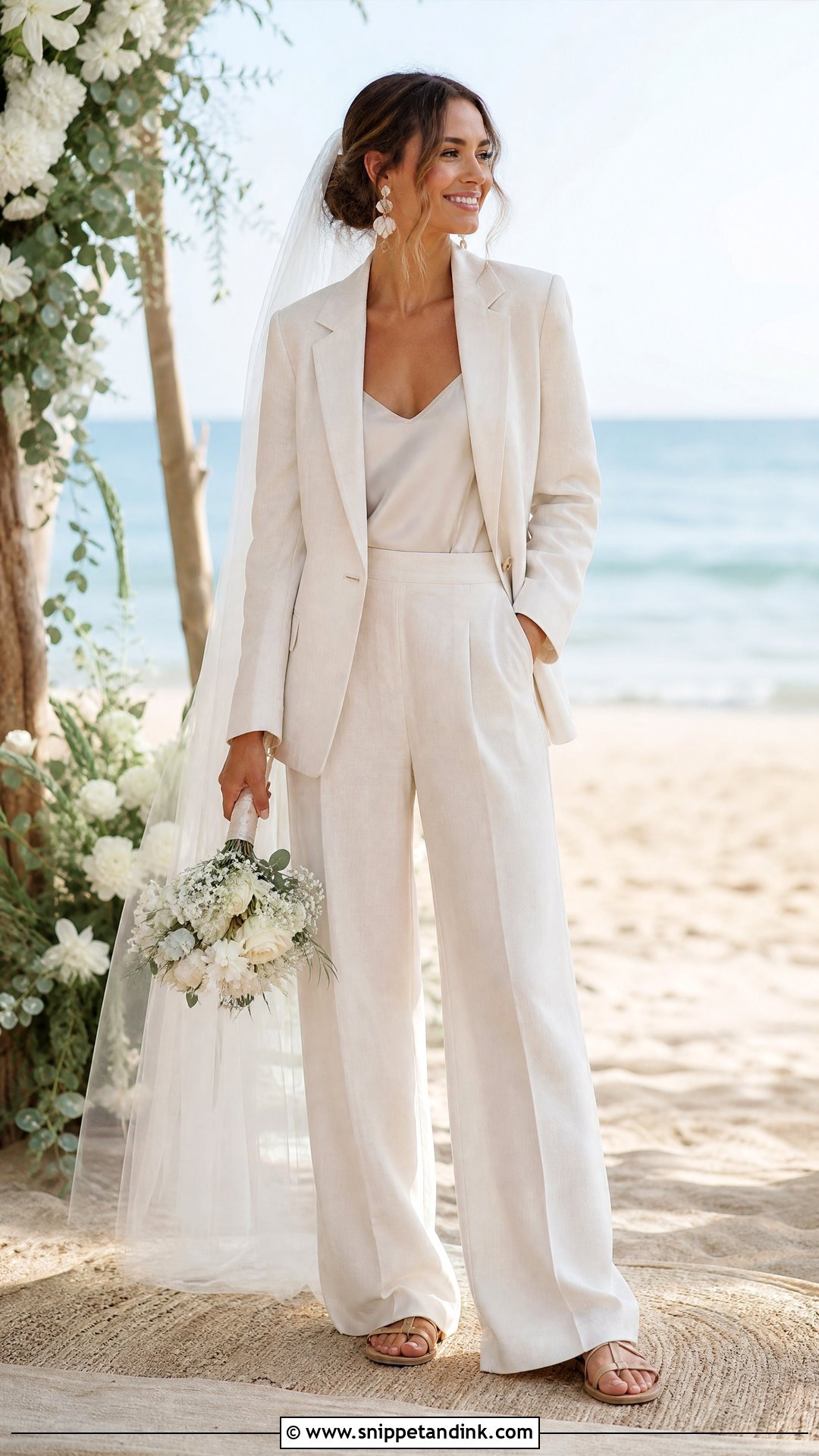 Linen Bride Wedding Suit - Snippet and Ink - 20 Bride Wedding Suit Ideas