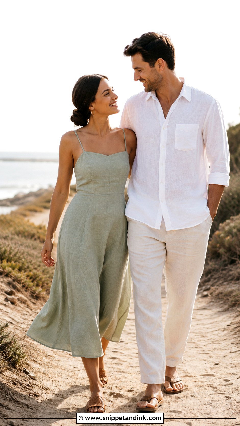 Linen Dress Pre Wedding Shoot - Snippet and Ink - 25 Pre Wedding Shoot Dress Ideas