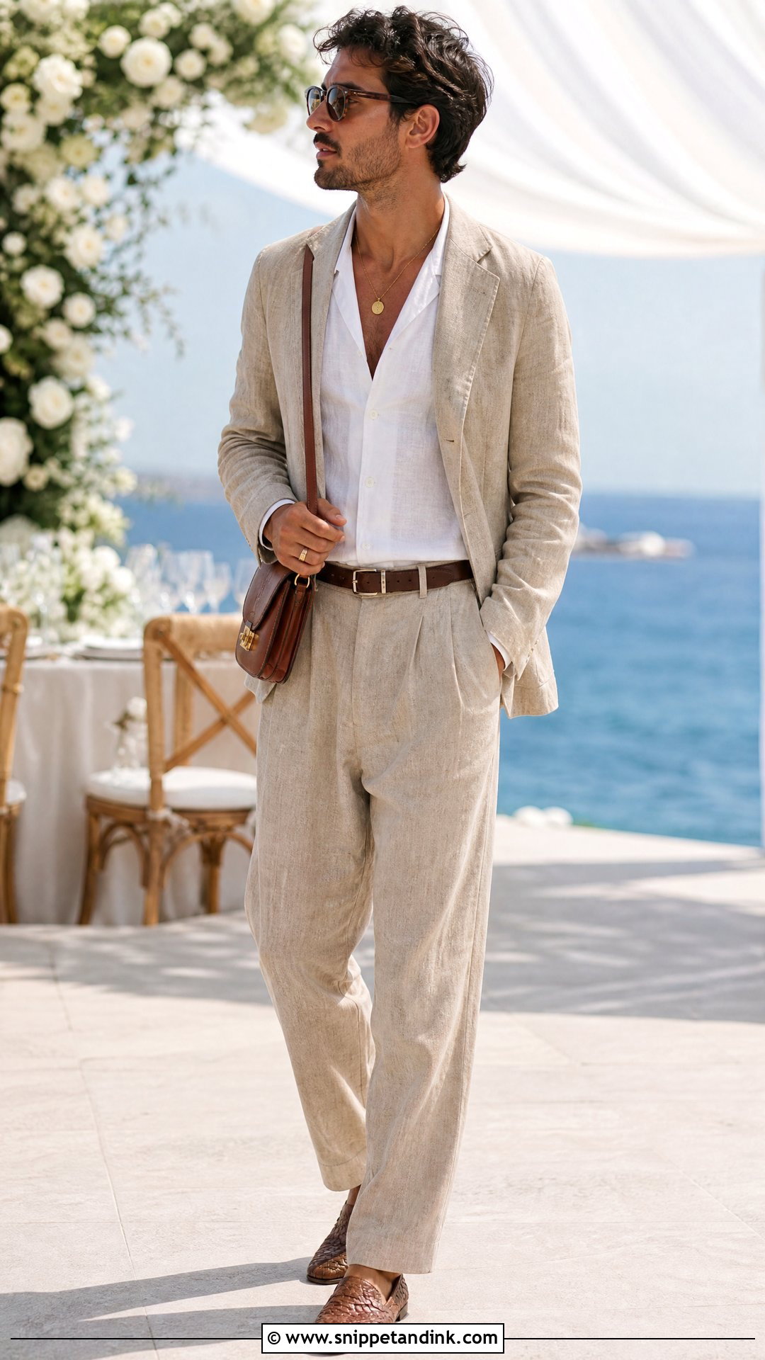 Linen Suit Wedding Outfit - Snippet and Ink - 20 Unisex Wedding Outfit Ideas