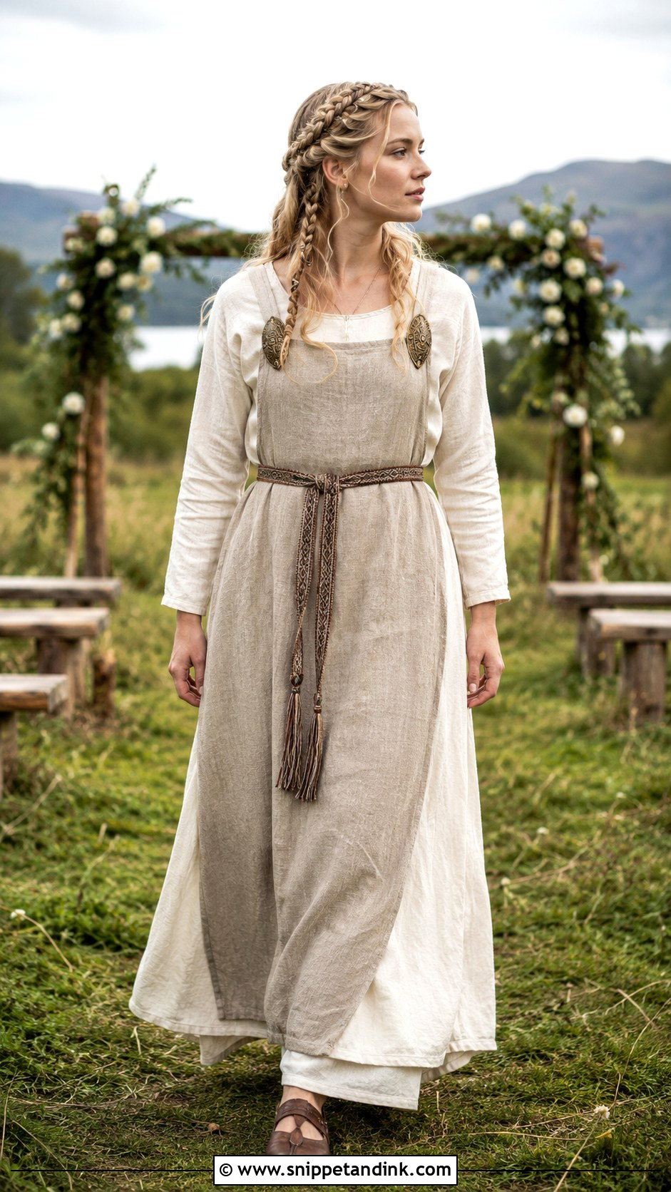 Linen Viking Wedding Dress - Snippet and Ink - 30 Viking Wedding Dress Ideas
