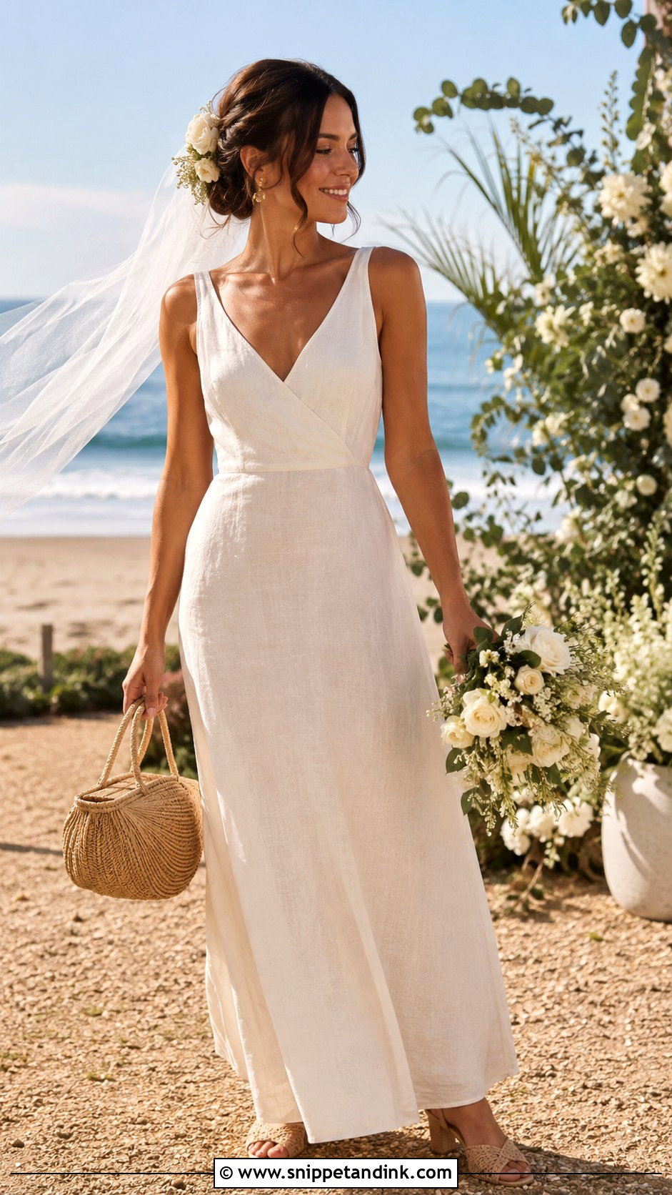 Linen Wedding Dress - Snippet and Ink - 20 Low Key Wedding Dress Ideas