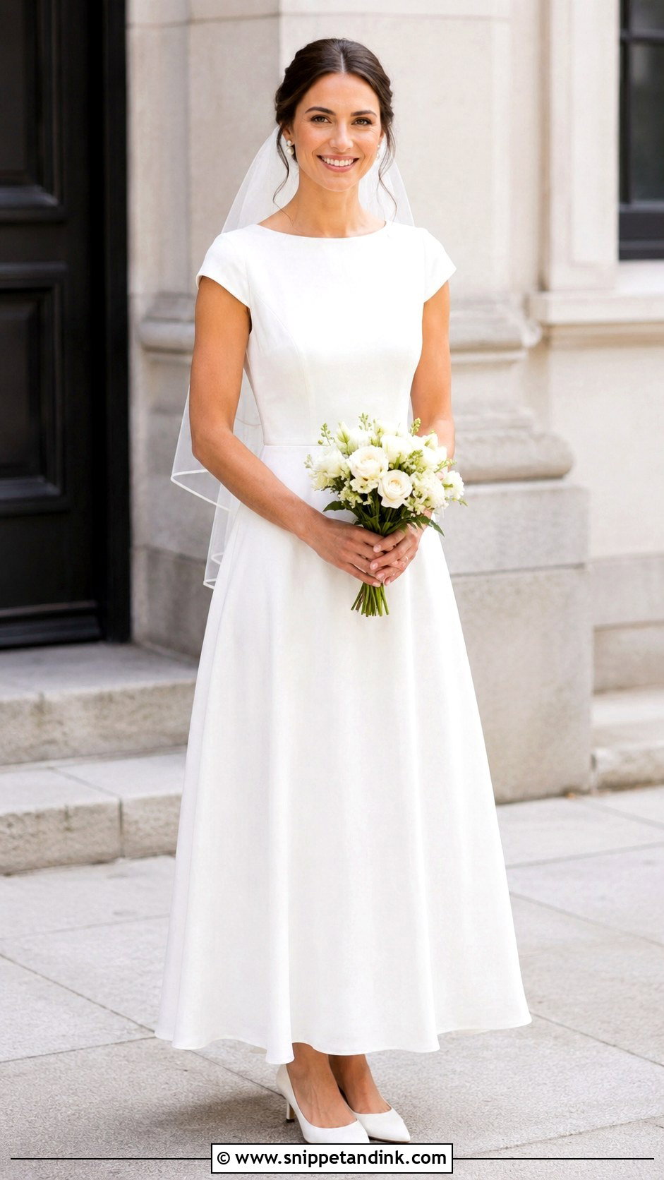 Linen Wedding Dress With Cap Sleeves - Snippet and Ink - 30 Linen Wedding Dress Ideas