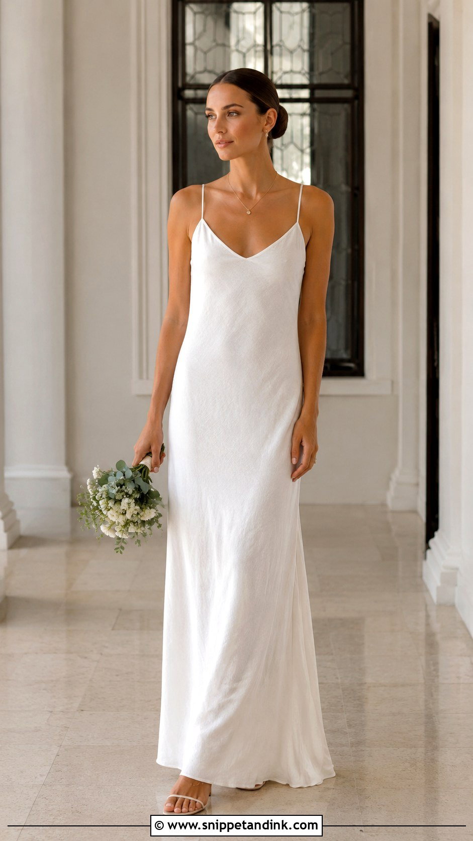 Linen Wedding Dress With Slip Silhouette - Snippet and Ink - 30 Linen Wedding Dress Ideas