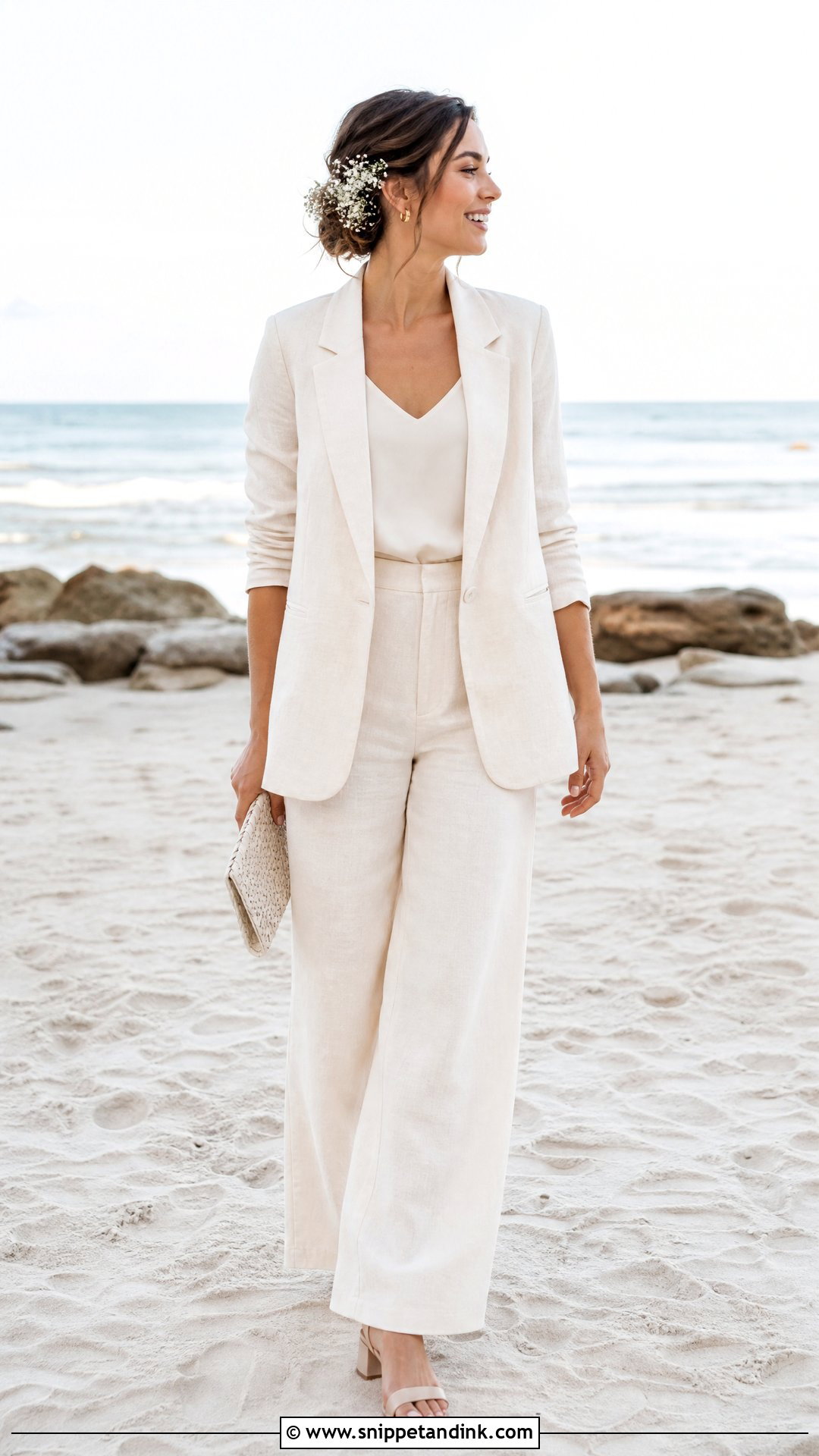 Linen Wedding Suit - Snippet and Ink - 20 Wedding Suit for Bride Ideas