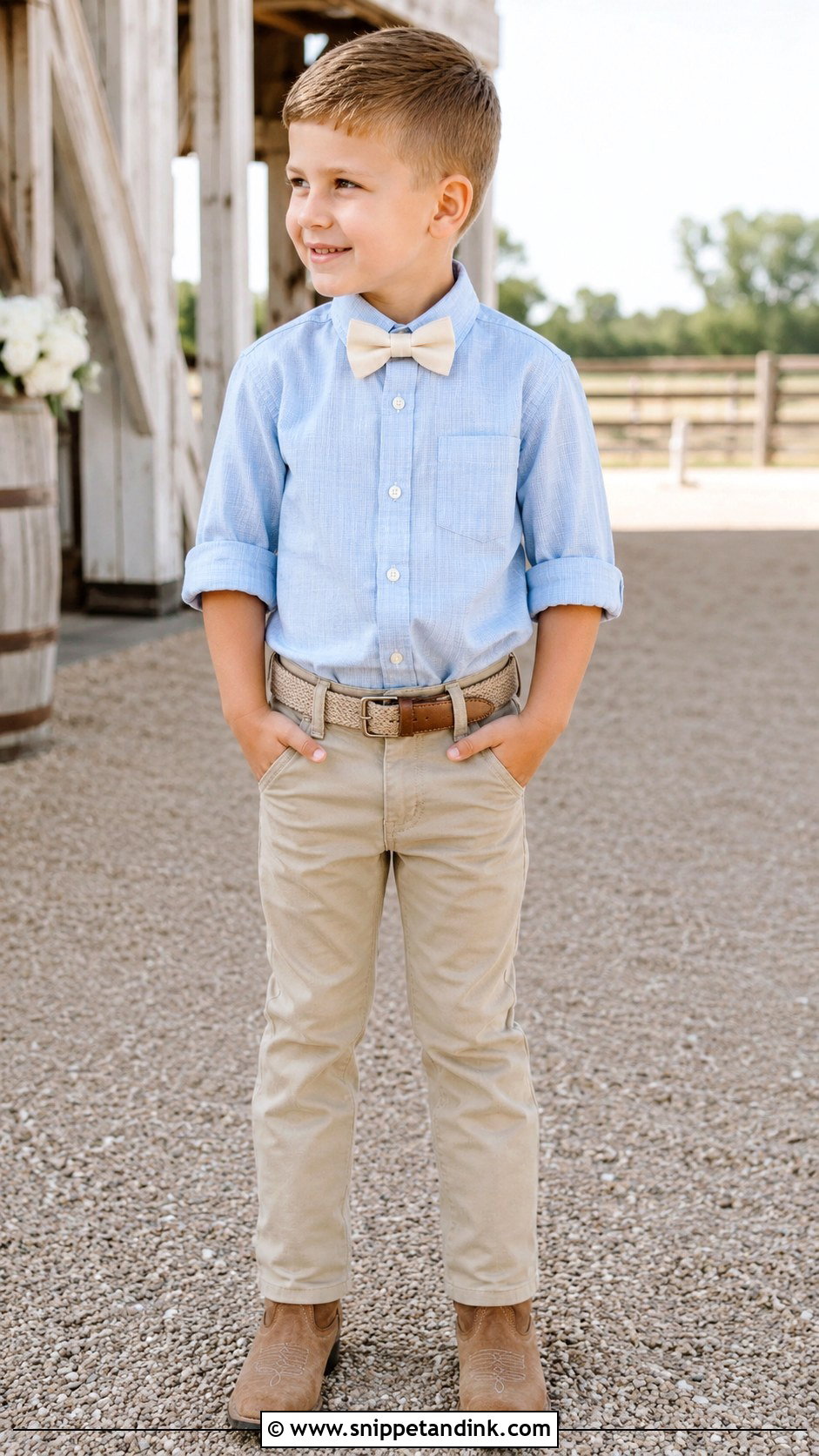 Linen Western Ring Bearer Outfit - Snippet and Ink - 20 Western Ring Bearer Outfit Ideas