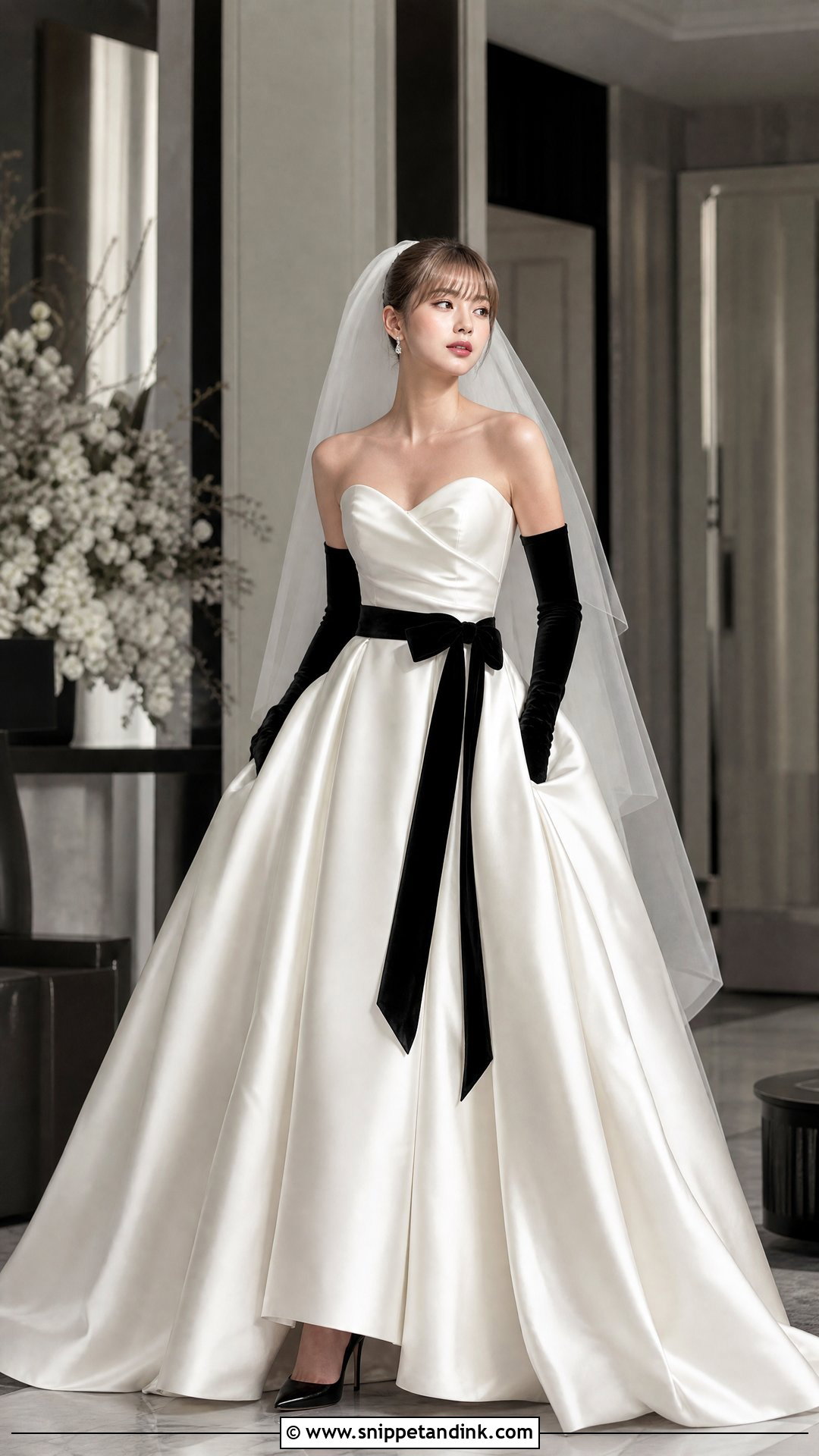 Lisa Black And White Wedding Dress - Snippet and Ink - 20 Lisa Wedding Dress Ideas