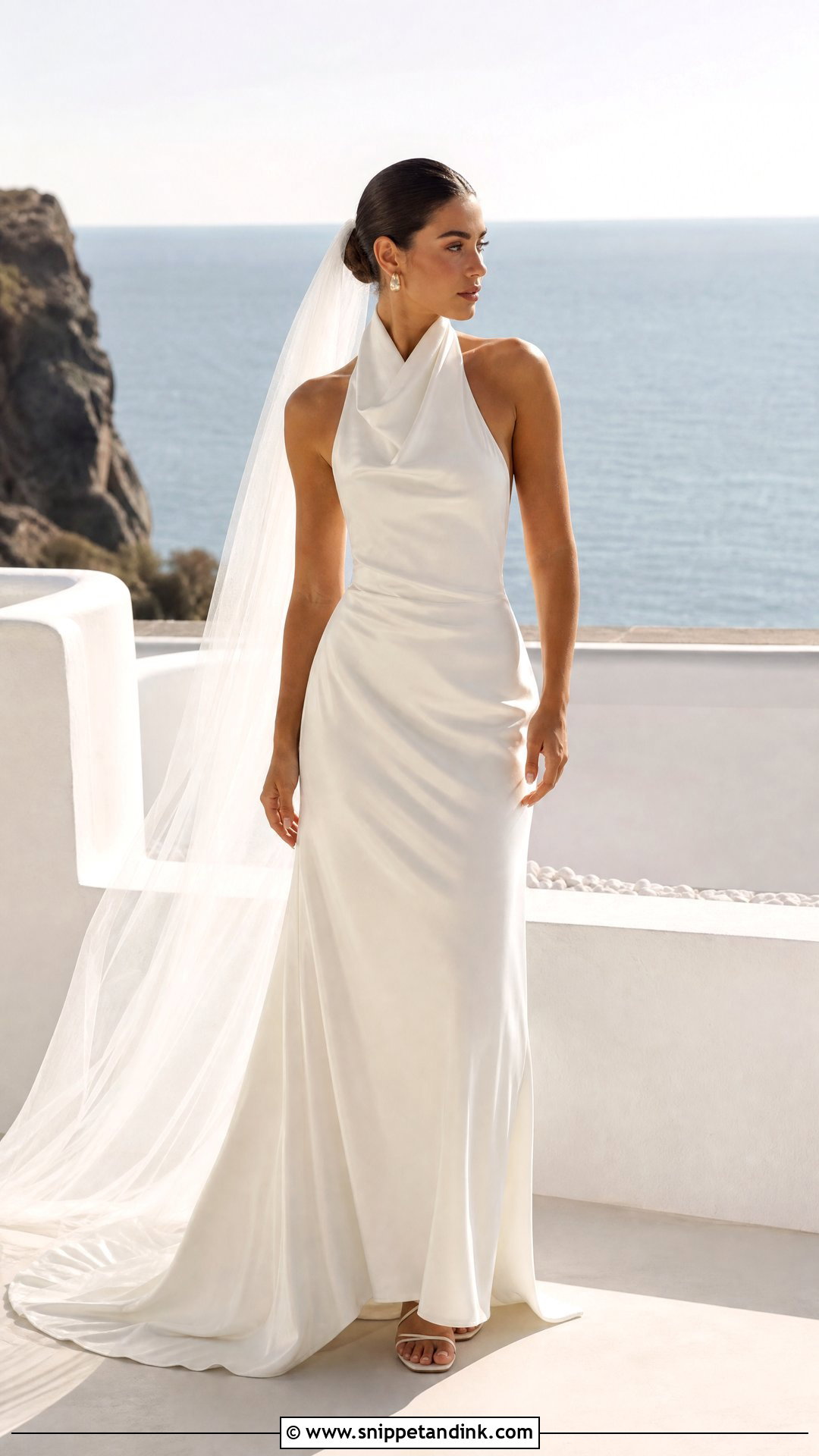 Lisa Halter Neck Wedding Dress - Snippet and Ink - 20 Lisa Wedding Dress Ideas
