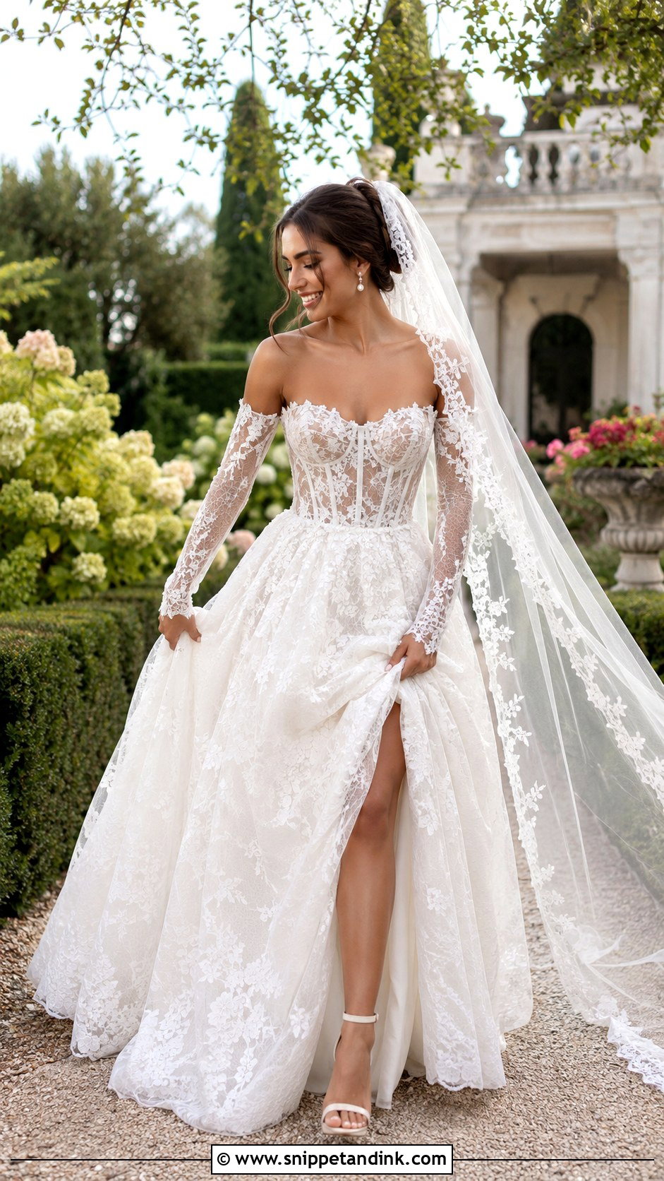 Lisa Lace Corset Wedding Dress - Snippet and Ink - 20 Lisa Wedding Dress Ideas