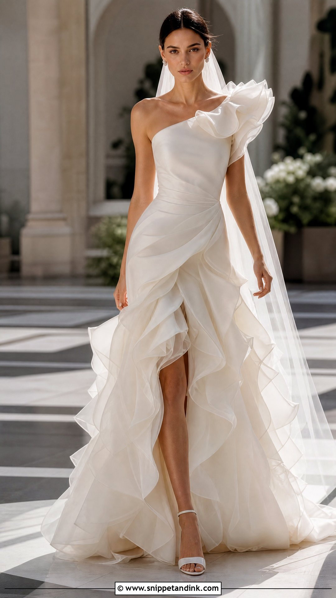 Lisa Ruffled Wedding Dress - Snippet and Ink - 20 Lisa Wedding Dress Ideas