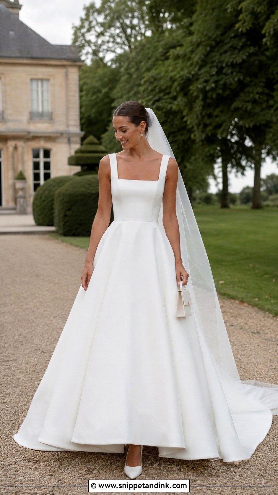 Lisa Square Neck Wedding Dress - Snippet and Ink - 20 Lisa Wedding Dress Ideas