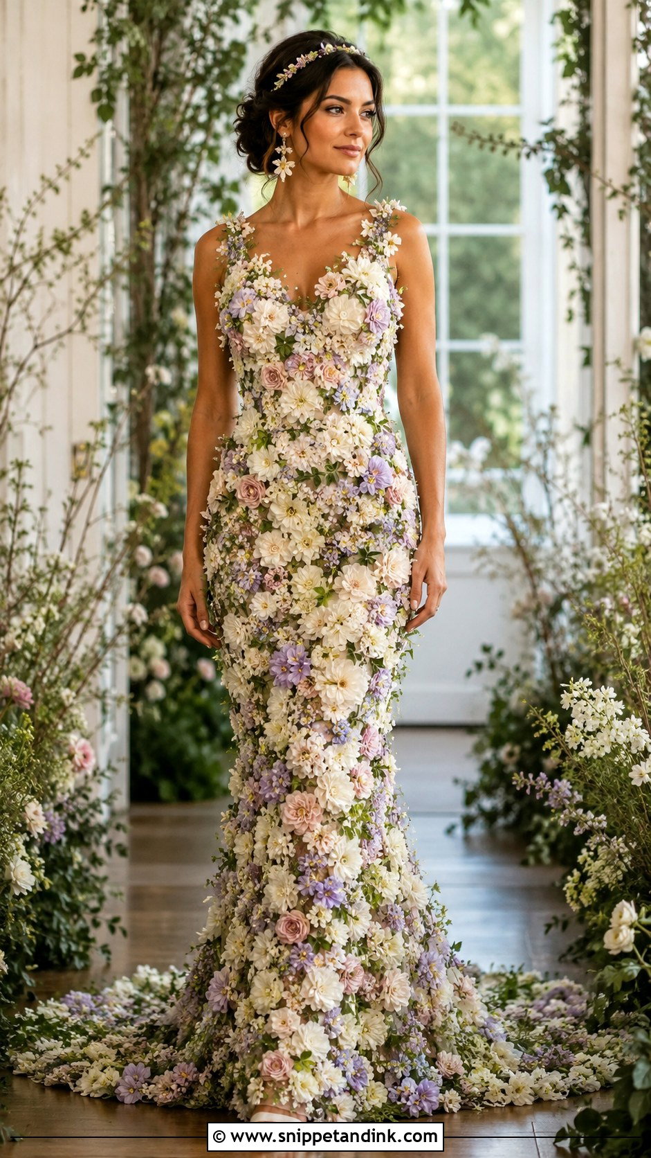 Living Flower Wedding Dress - Snippet and Ink - 20 Bizarre Wedding Dresses