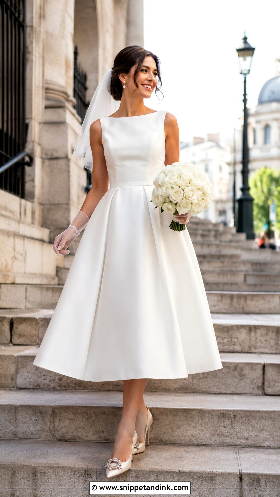 London Bride Tea Length Wedding Dress - Snippet and Ink - 20 London Bride Ideas