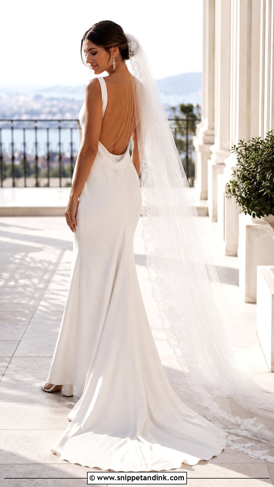 Long Backless Elopement Dress - Snippet and Ink - 20 Long Elopement Dress Ideas