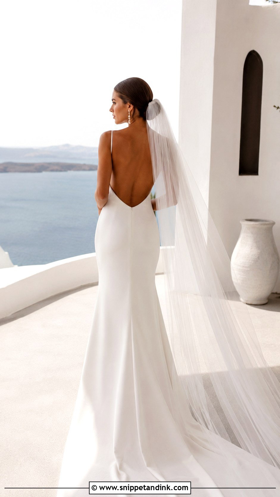 Long Backless Wedding Dress - Snippet and Ink - 30 Long Wedding Dresses