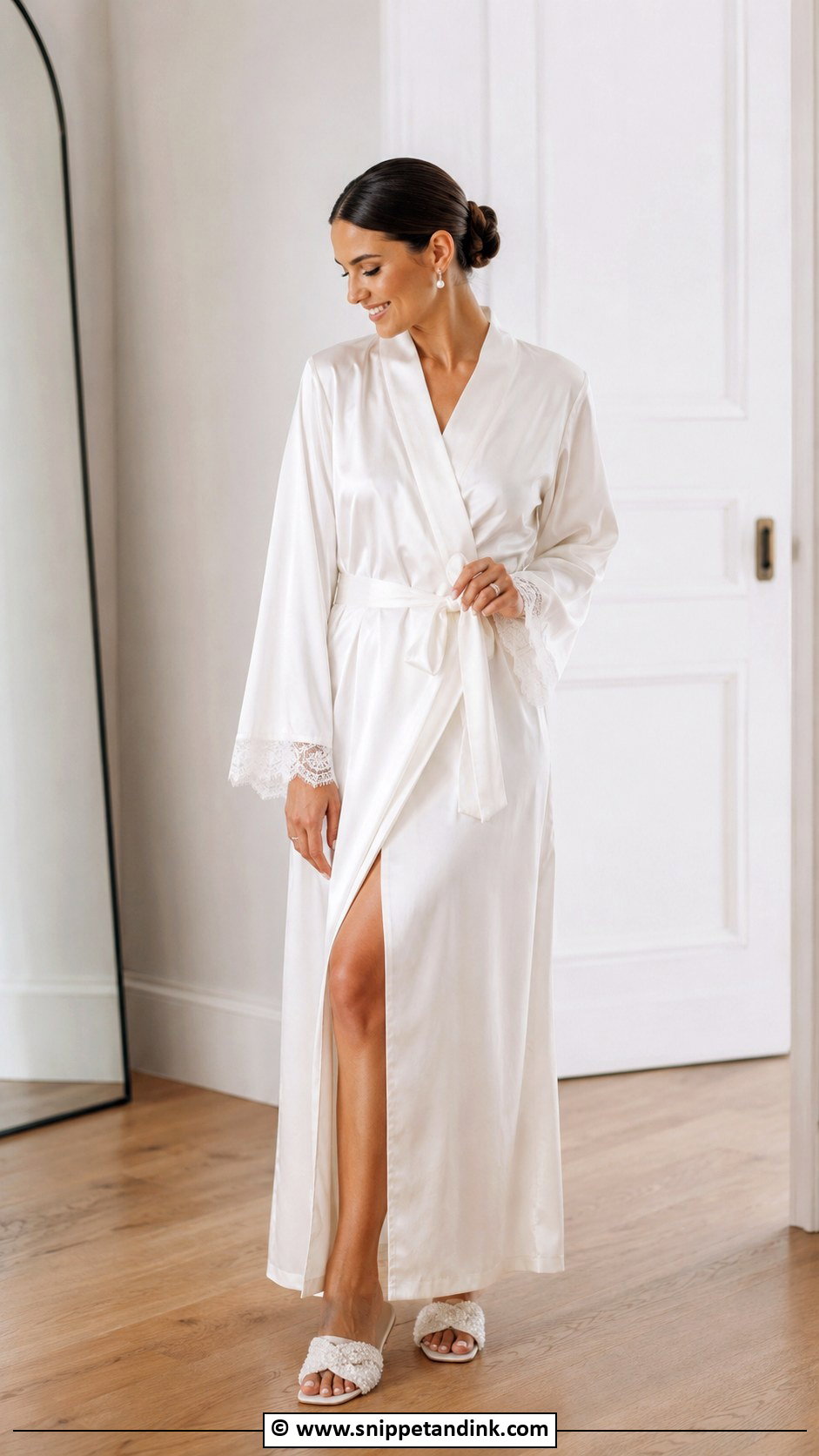 Long Bridal Robe - Snippet and Ink - 30 Bridal Robes Ideas