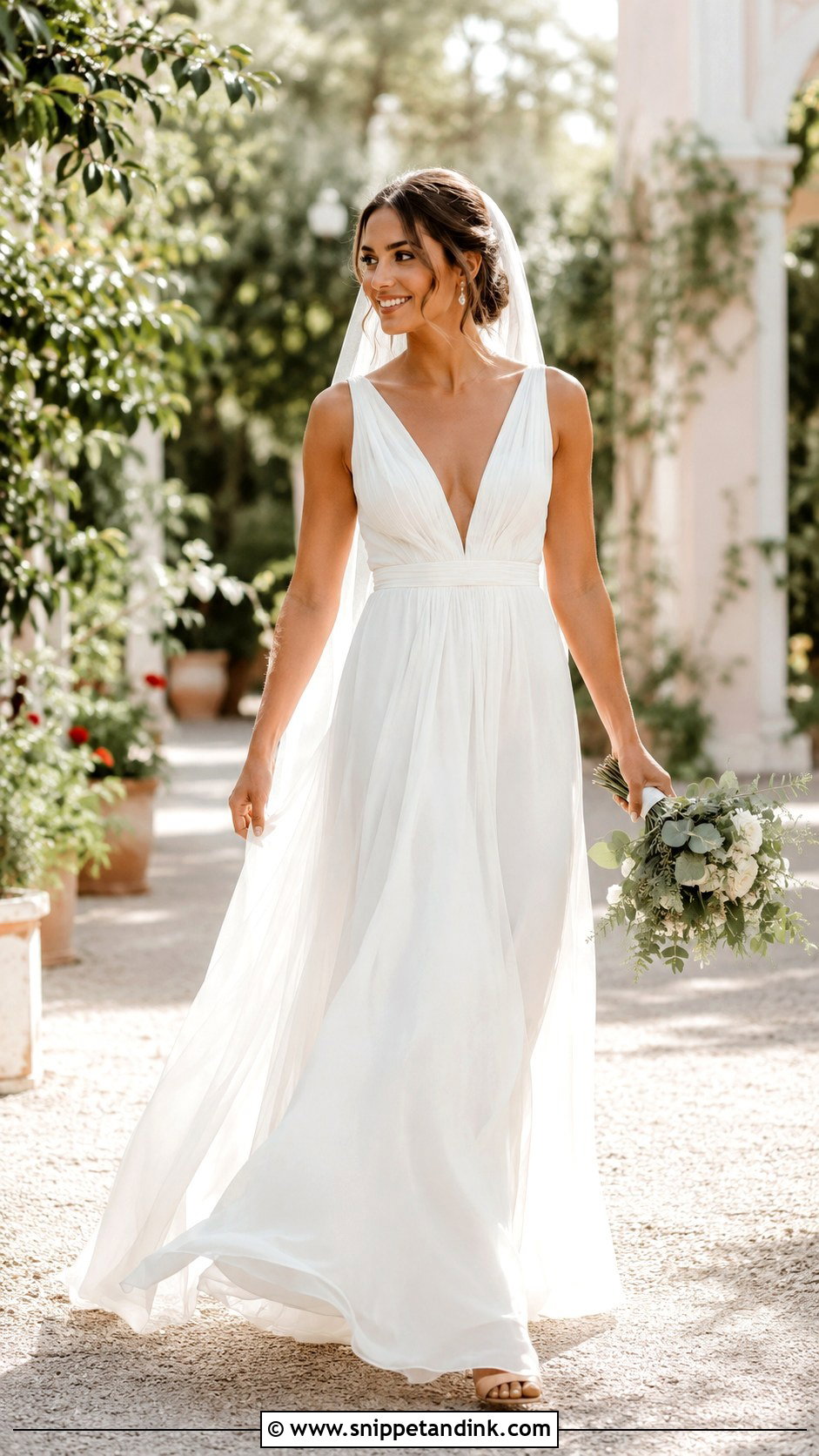 Long Colored Wedding Dress - Snippet and Ink - 30 Long Wedding Dresses