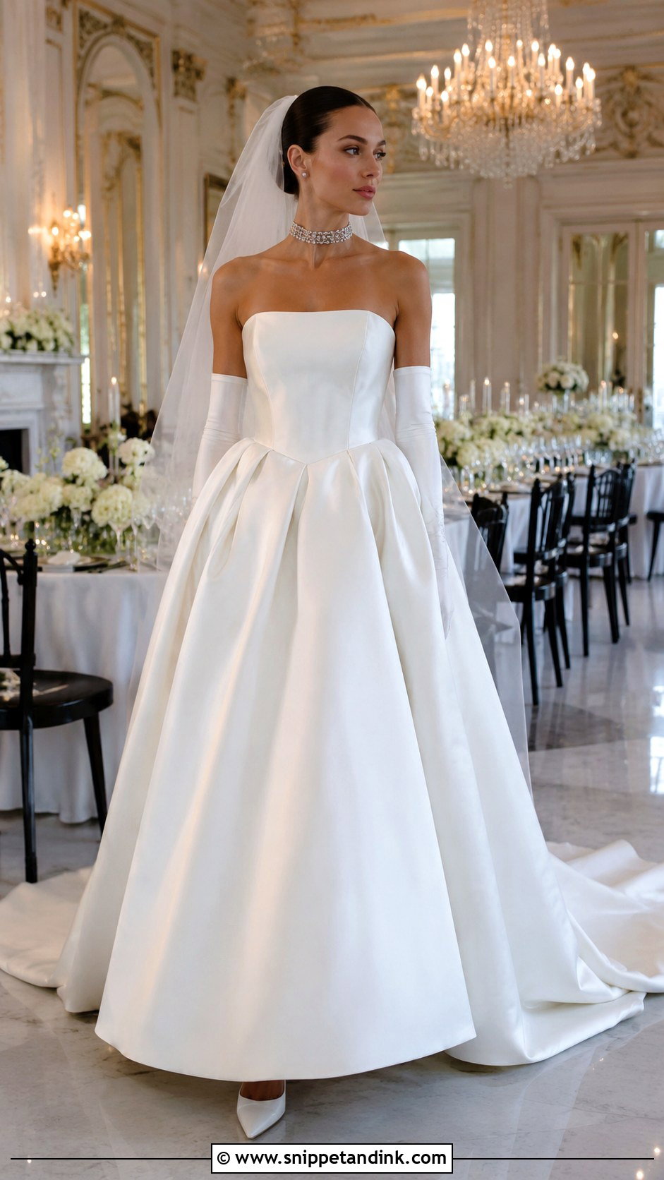 Long Glove Cinderella Wedding Dress - Snippet and Ink - 20 Cinderella Dress Wedding Ideas