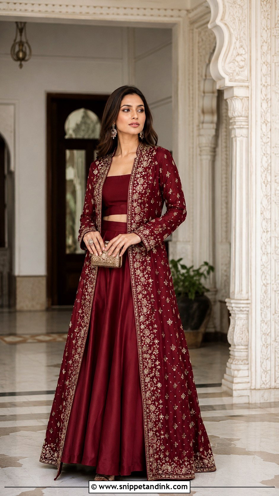 Long Jacket Lehenga for Brothers Wedding - Snippet and Ink - 20 Indian Dress for Brothers Wedding Ideas