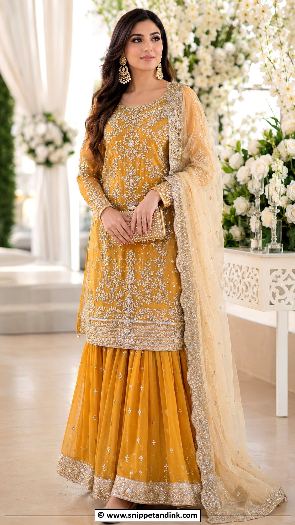 Long Kurta Skirt Wedding Outfit For Bride Sister - Snippet and Ink - 30 Wedding Outfit for Brides Sister Ideas