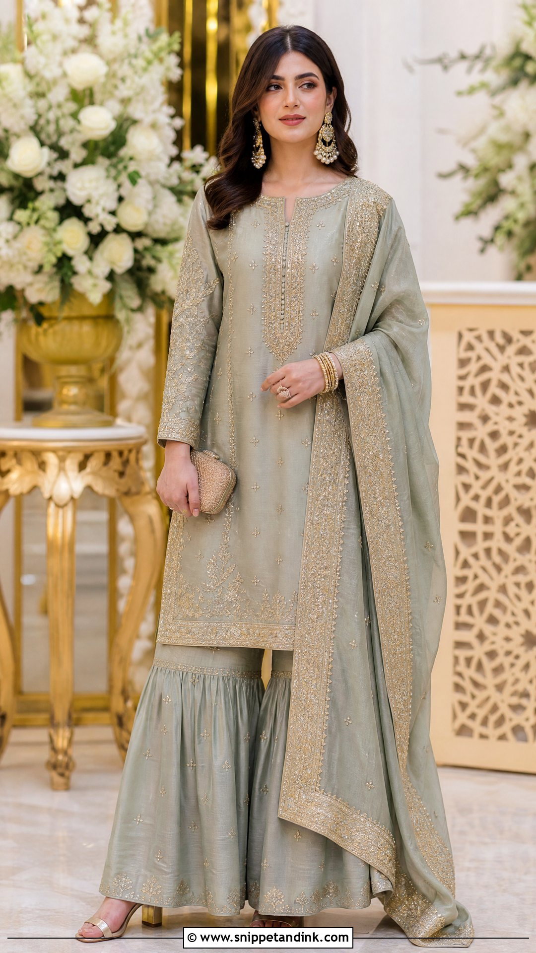 Long Kurti Sharara Suit - Snippet and Ink - 25 Heavy Sharara Suits for Wedding