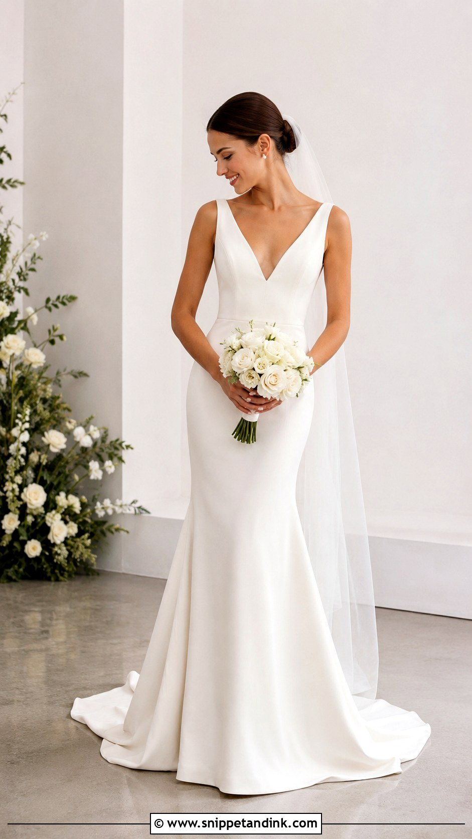 Long Maternity Wedding Dress - Snippet and Ink - 30 Long Wedding Dresses