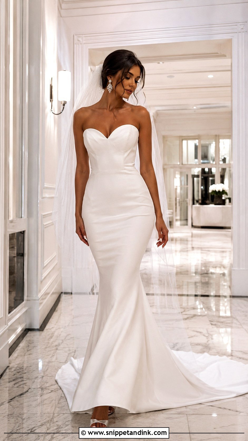 Long Mermaid Wedding Dress - Snippet and Ink - 30 Long Wedding Dresses