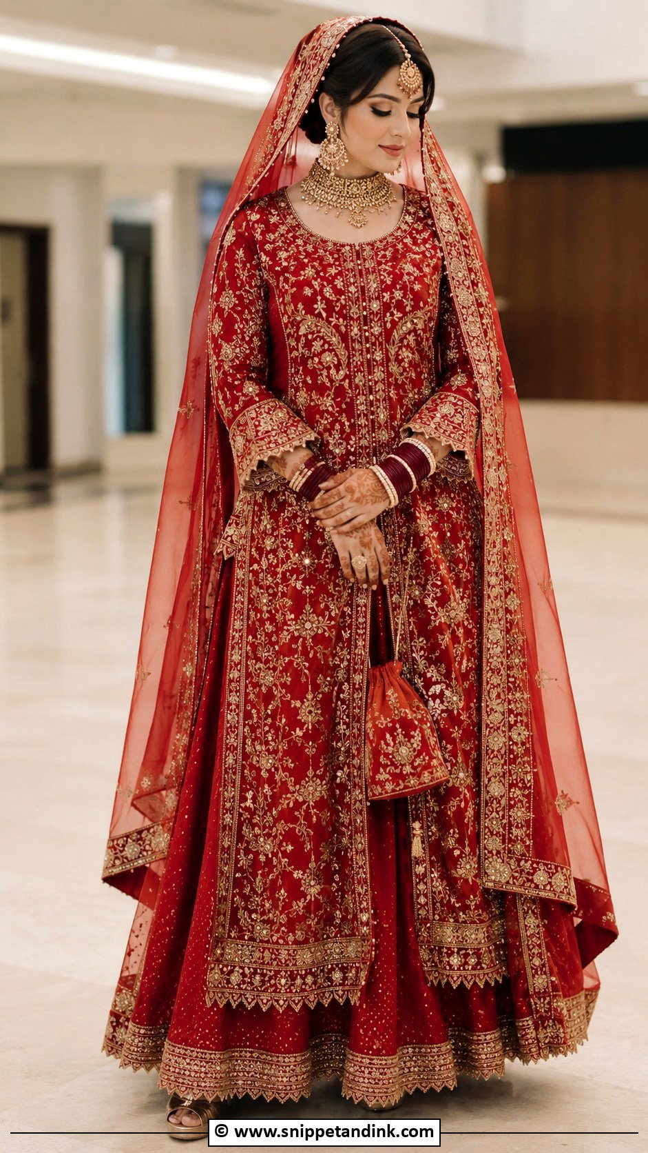 Long Shirt Barat Bride Lehenga - Snippet and Ink - 30 Barat Bride Ideas