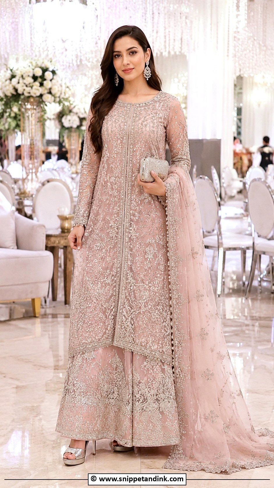 Long Shirt With Lehenga For Valima - Snippet and Ink - 25 Valima Dress Ideas