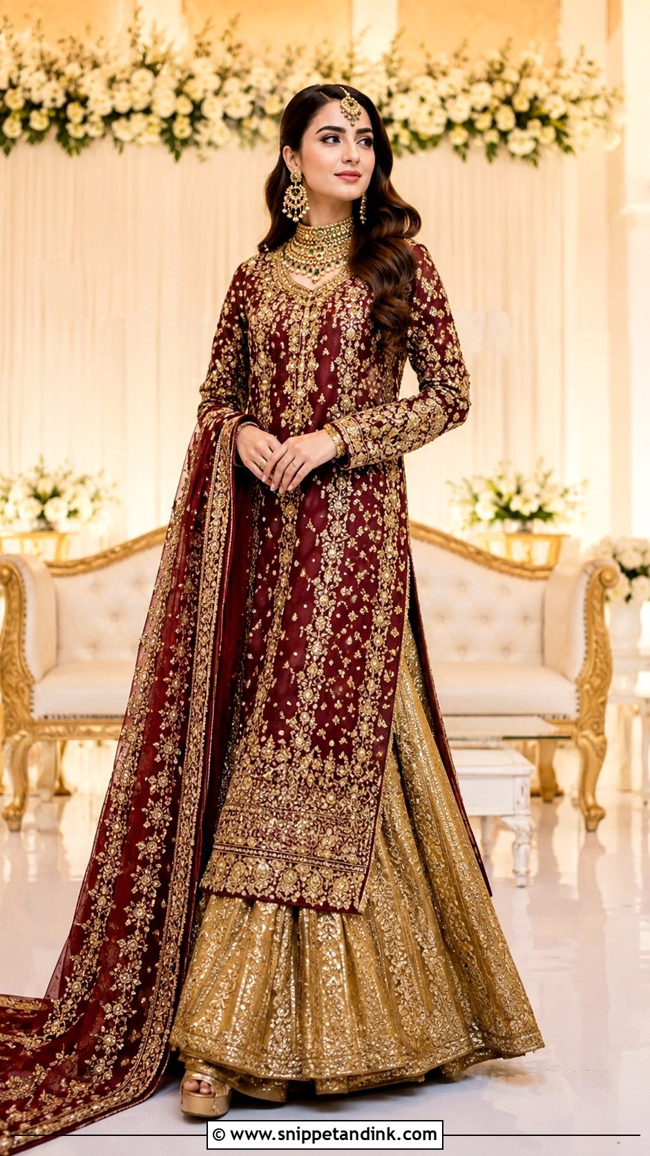 Long Shirt With Lehenga Outfit - Snippet and Ink - 25 Latest Pakistani Wedding Outfits