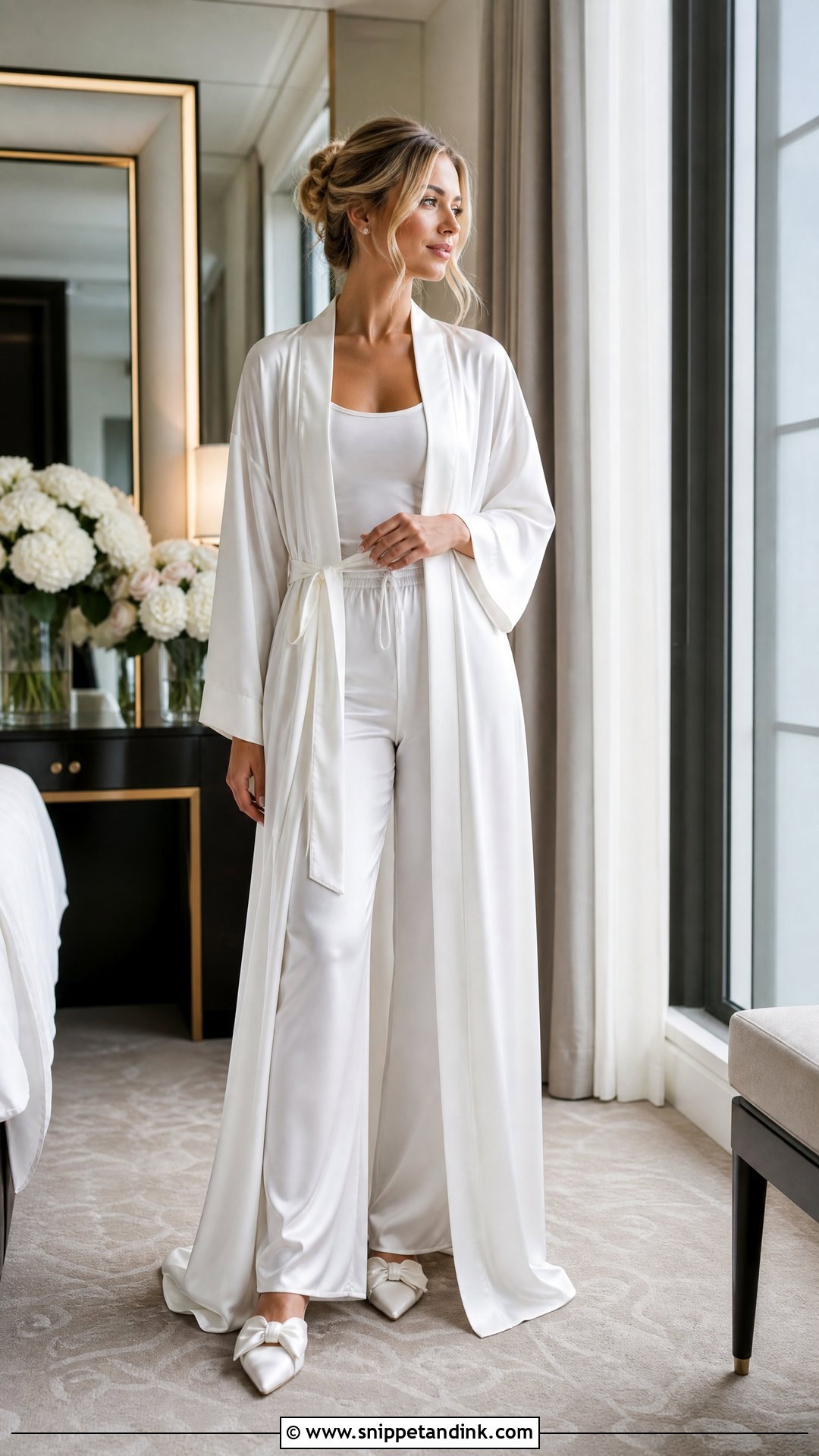 Long Silk Bride to Be Robe - Snippet and Ink - 20 Bride to Be Robe Ideas