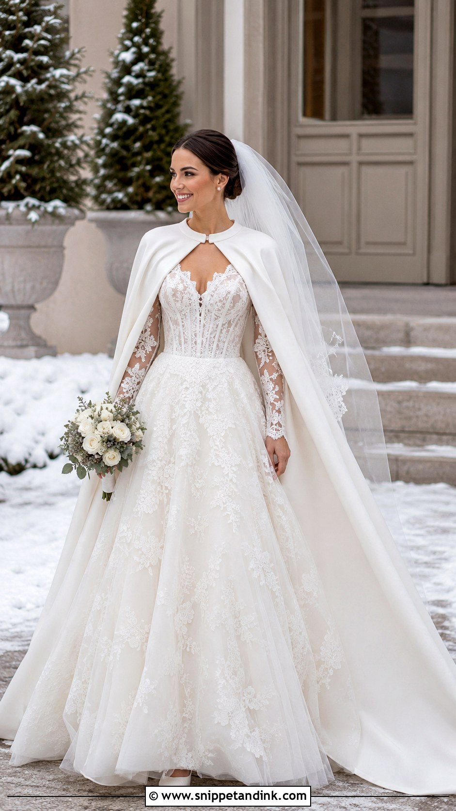 Long Sleeve A Line Corset Wedding Dress - Snippet and Ink - 20 A Line Corset Wedding Dress Ideas