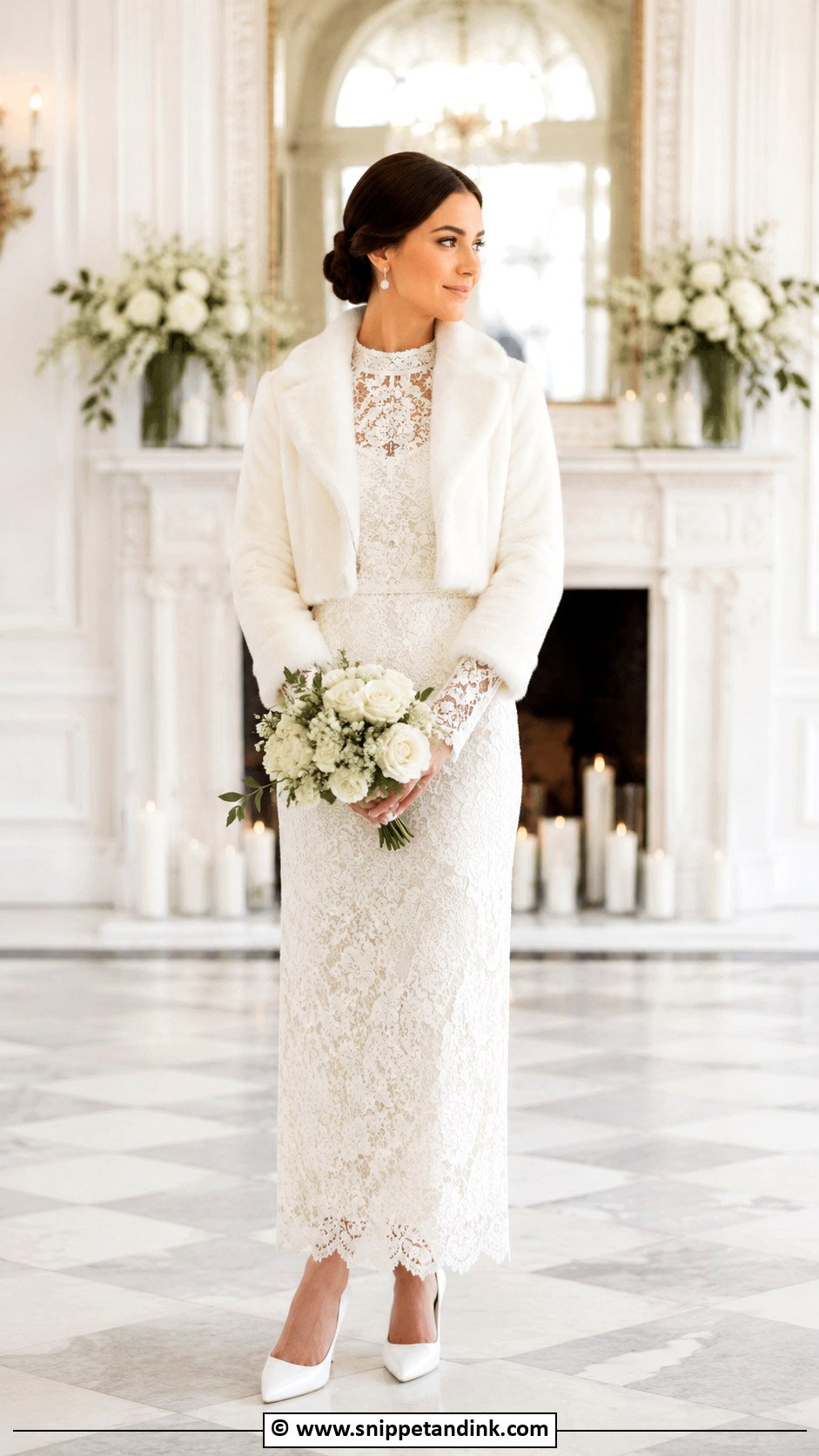 Long Sleeve Ankle Length Wedding Dress - Snippet and Ink - 30 Ankle Length Wedding Dress Ideas