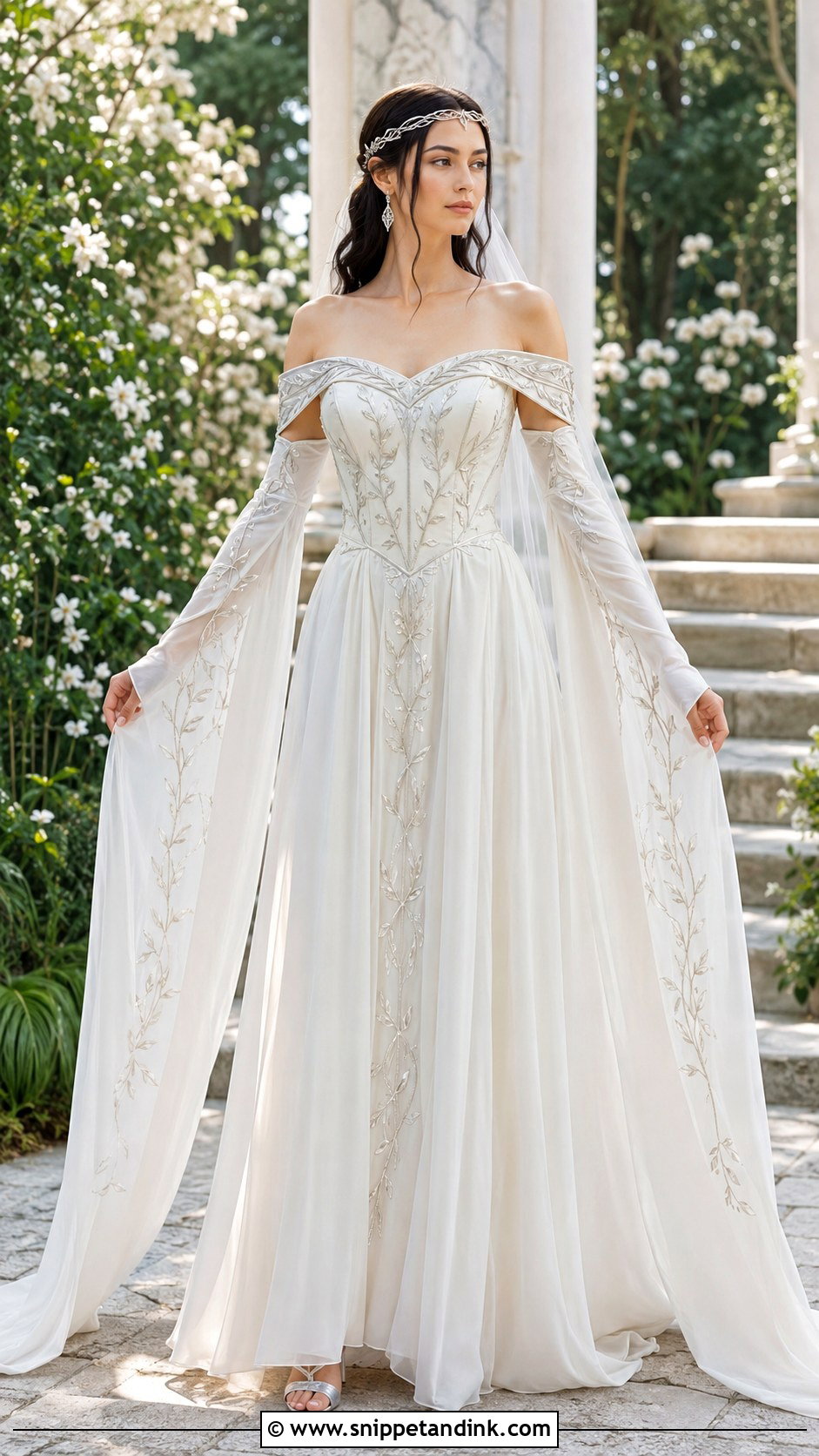 Long Sleeve Arwen Wedding Dress - Snippet and Ink - 20 Arwen Wedding Dress Ideas