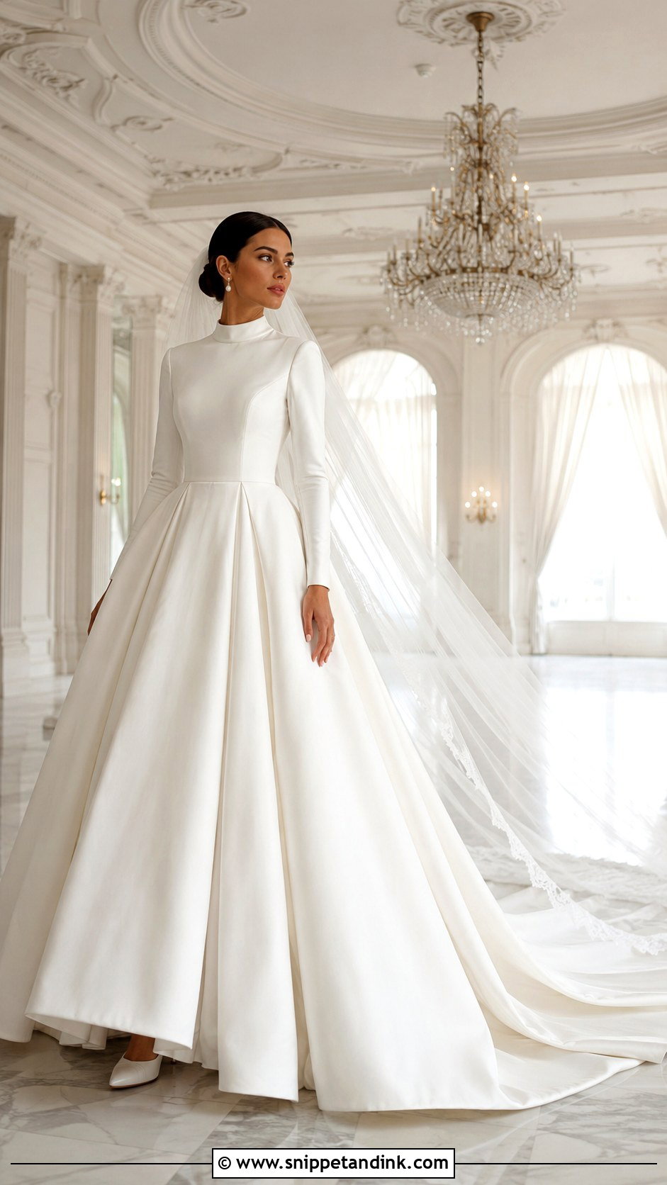 Long Sleeve Ball Gown Wedding Dress - Snippet and Ink - 20 Long Sleeved Wedding Dresses