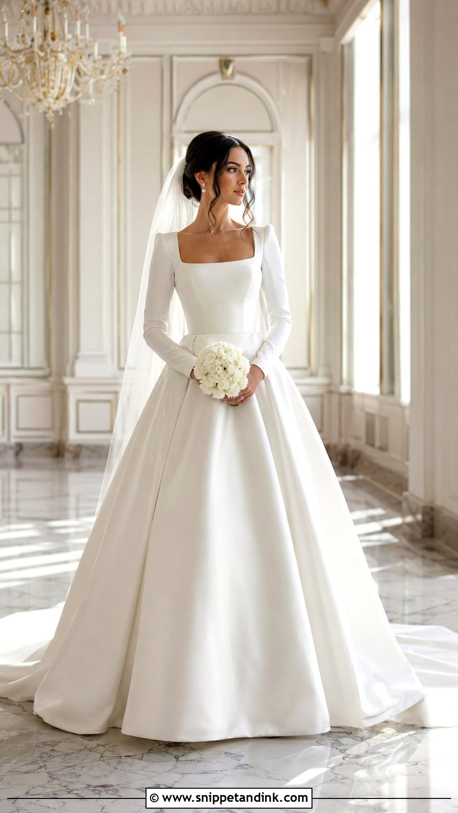 Long Sleeve Ball Gown Wedding Dress - Snippet and Ink - 20 Best Wedding Dresses Long Sleeves