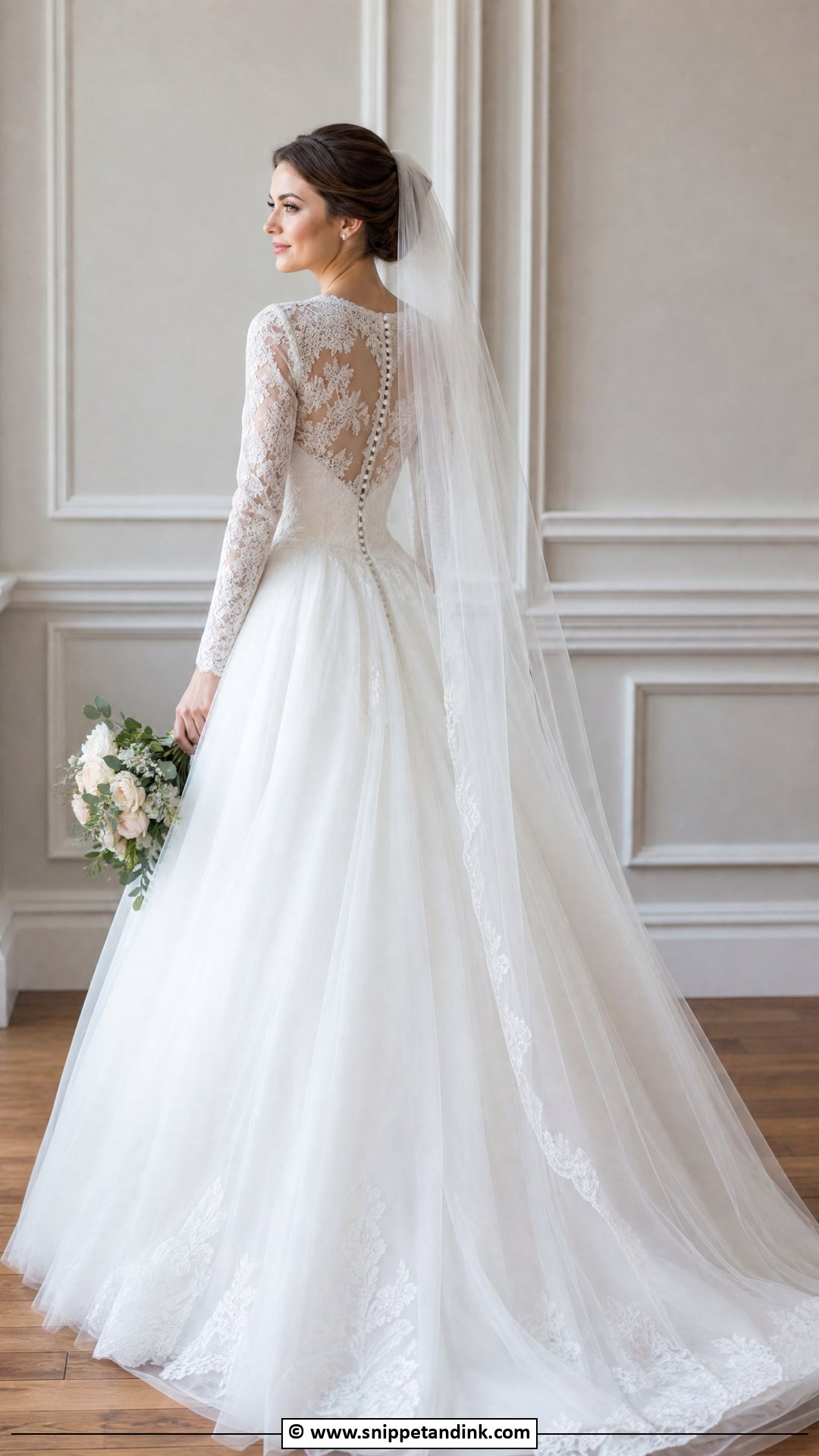 Long Sleeve Ballgown Wedding Dress - Snippet and Ink - 35 Ballgown Wedding Dress Ideas