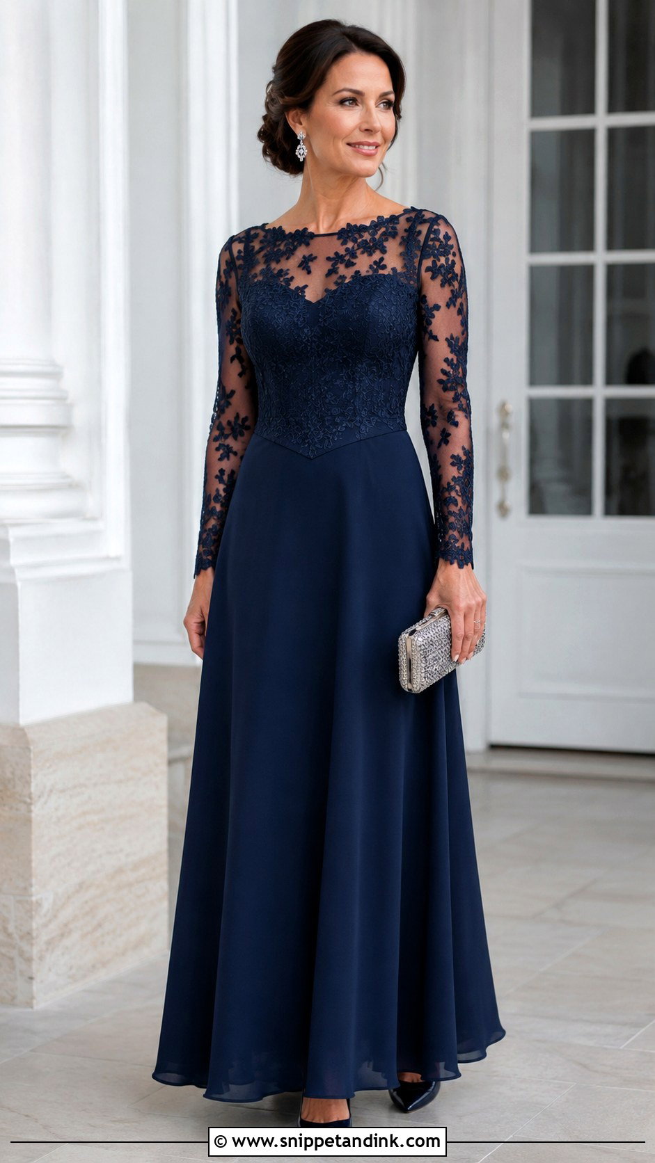 Long Sleeve Basque Gown - Snippet and Ink - 20 Basque Gown Styles