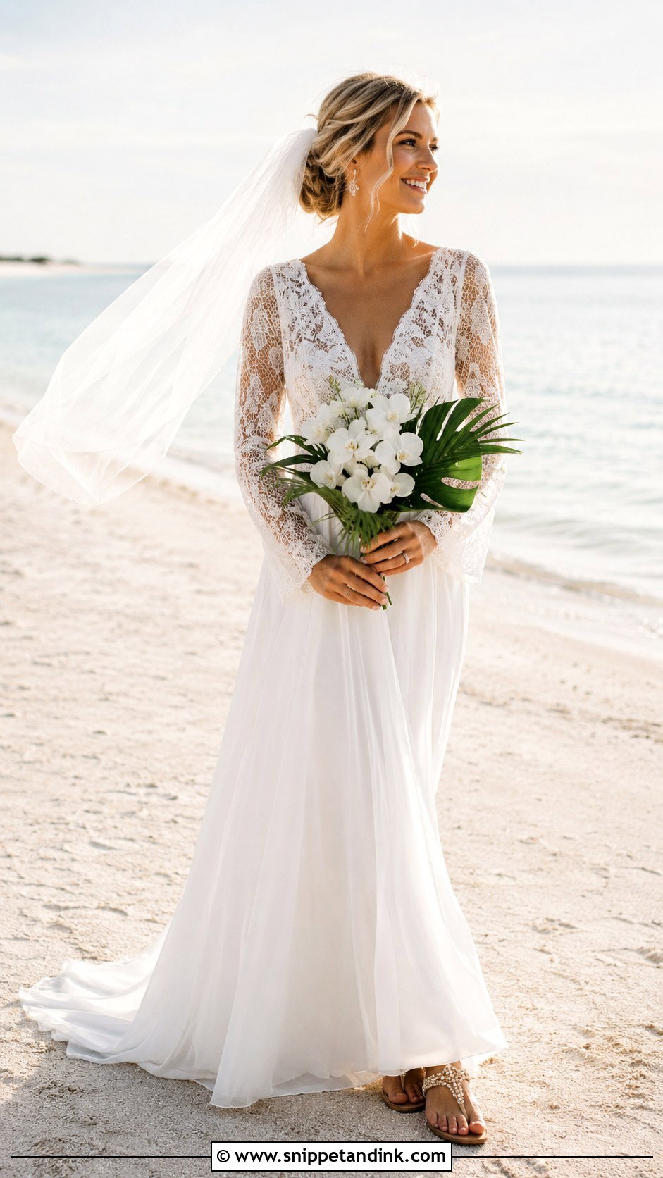Long Sleeve Beach Wedding Dress - Snippet and Ink - 20 Best Wedding Dresses Long Sleeves