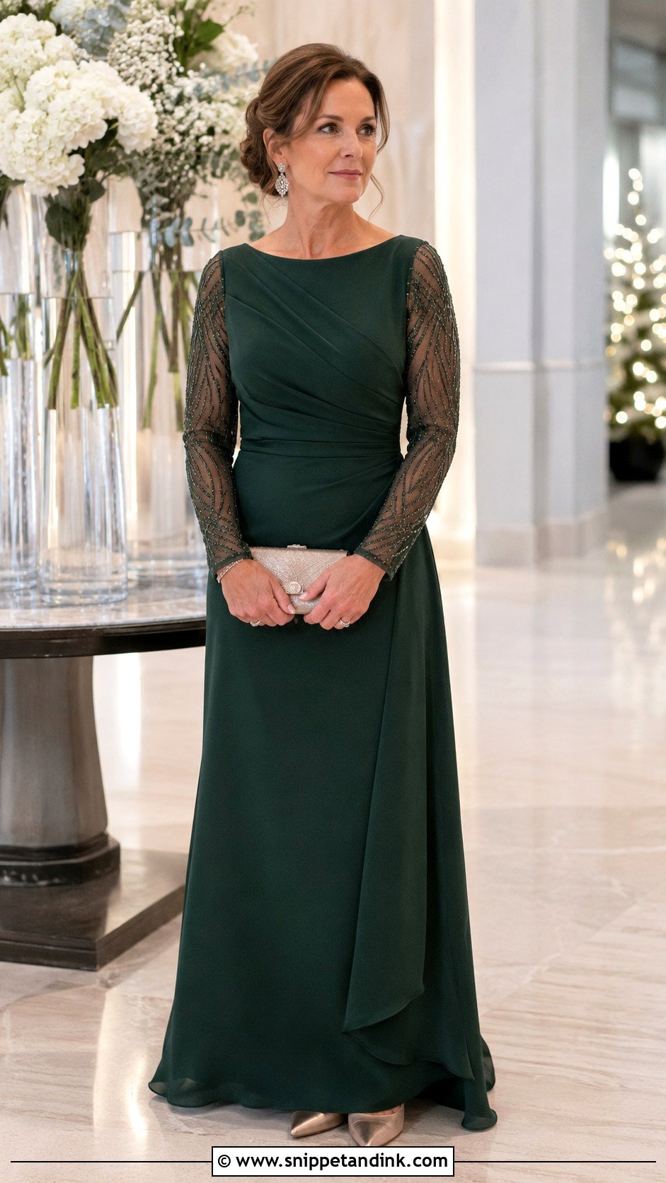Long Sleeve Beaded MOTB Dress - Snippet and Ink - 20 Motb Dress Ideas