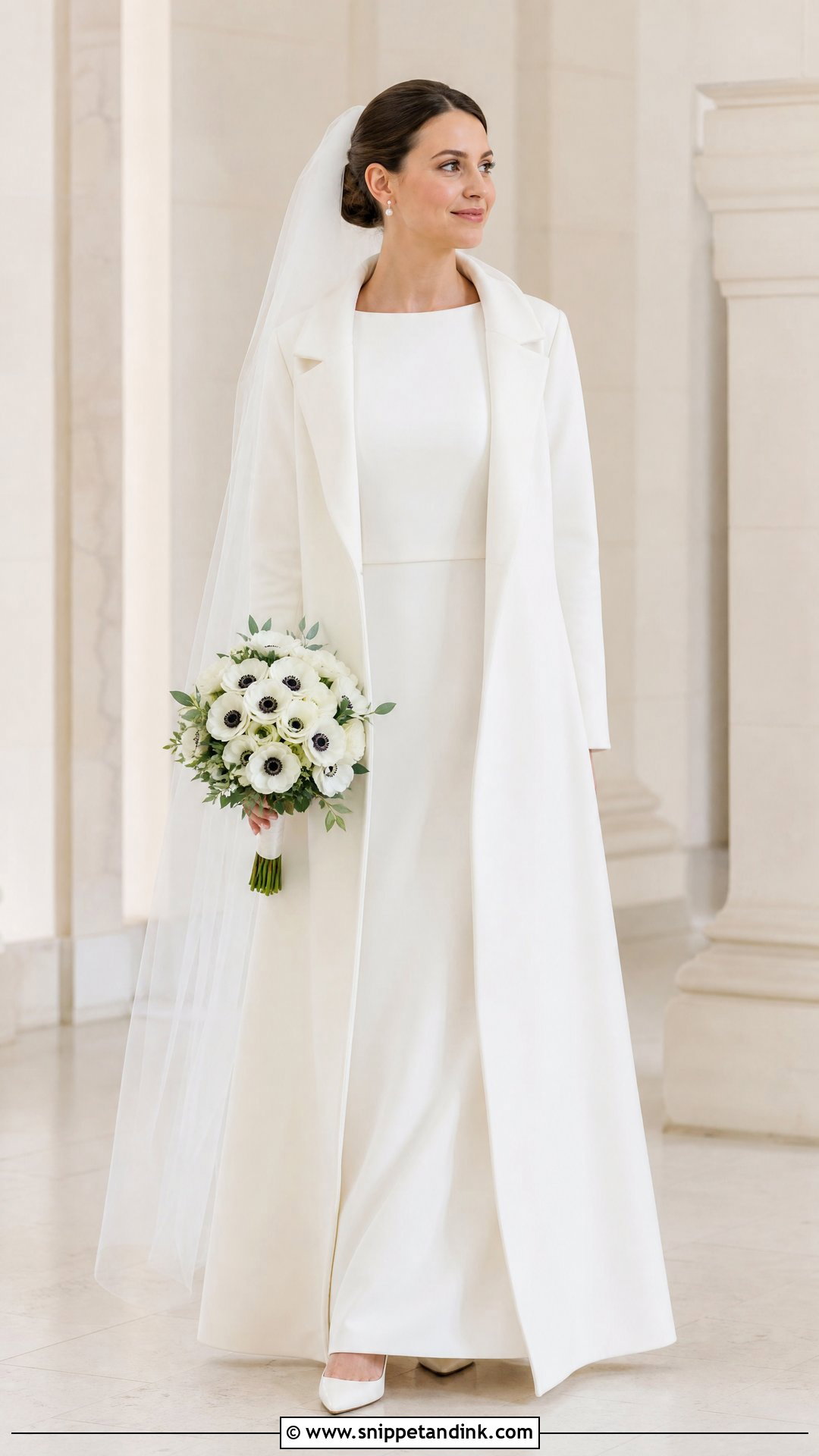 Long Sleeve Boat Neck Wedding Dress - Snippet and Ink - 20 Understated Wedding Dress Ideas