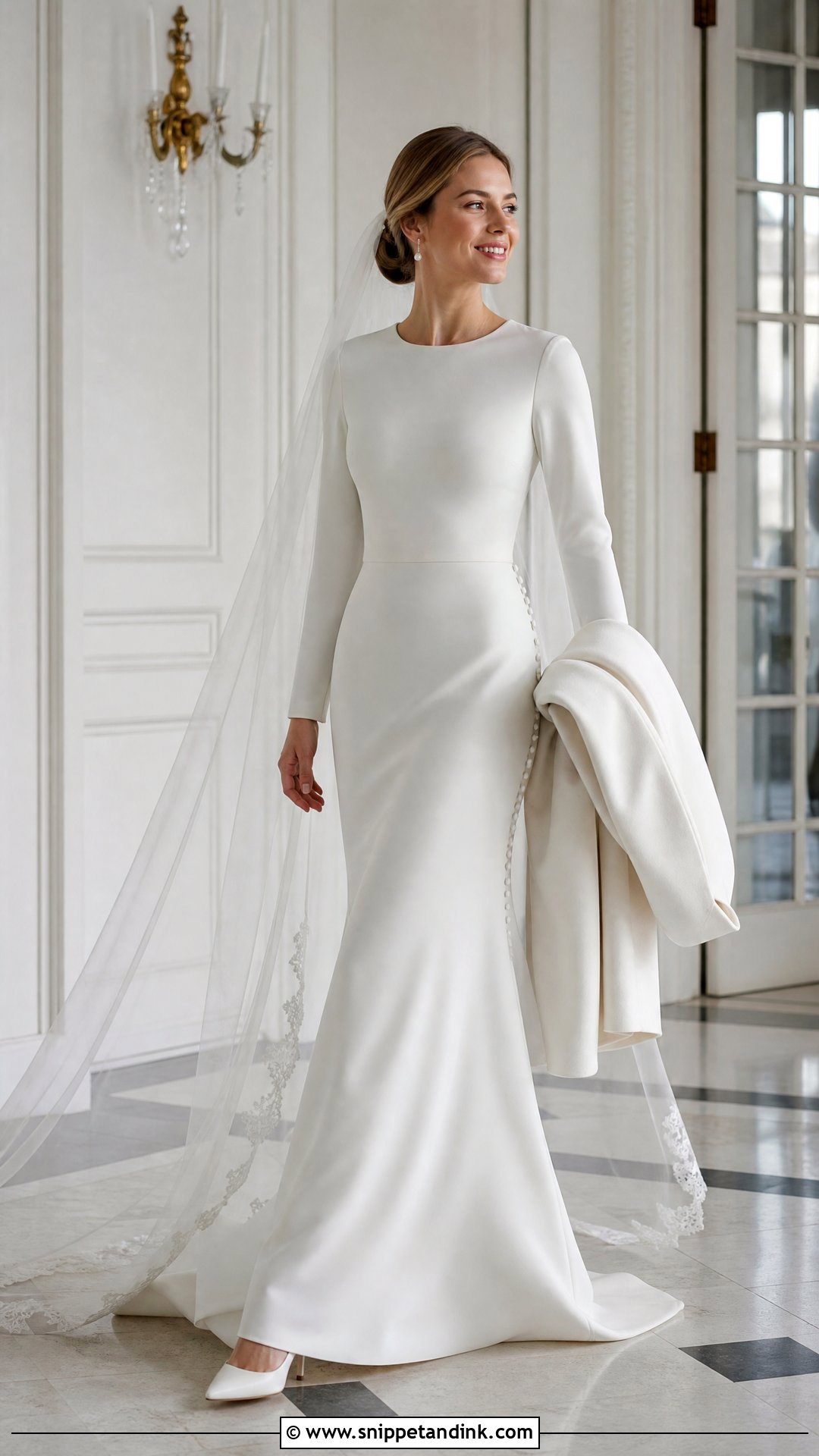 Long Sleeve Bridal Dress - Snippet and Ink - 20 Bridal Dresses Ideas